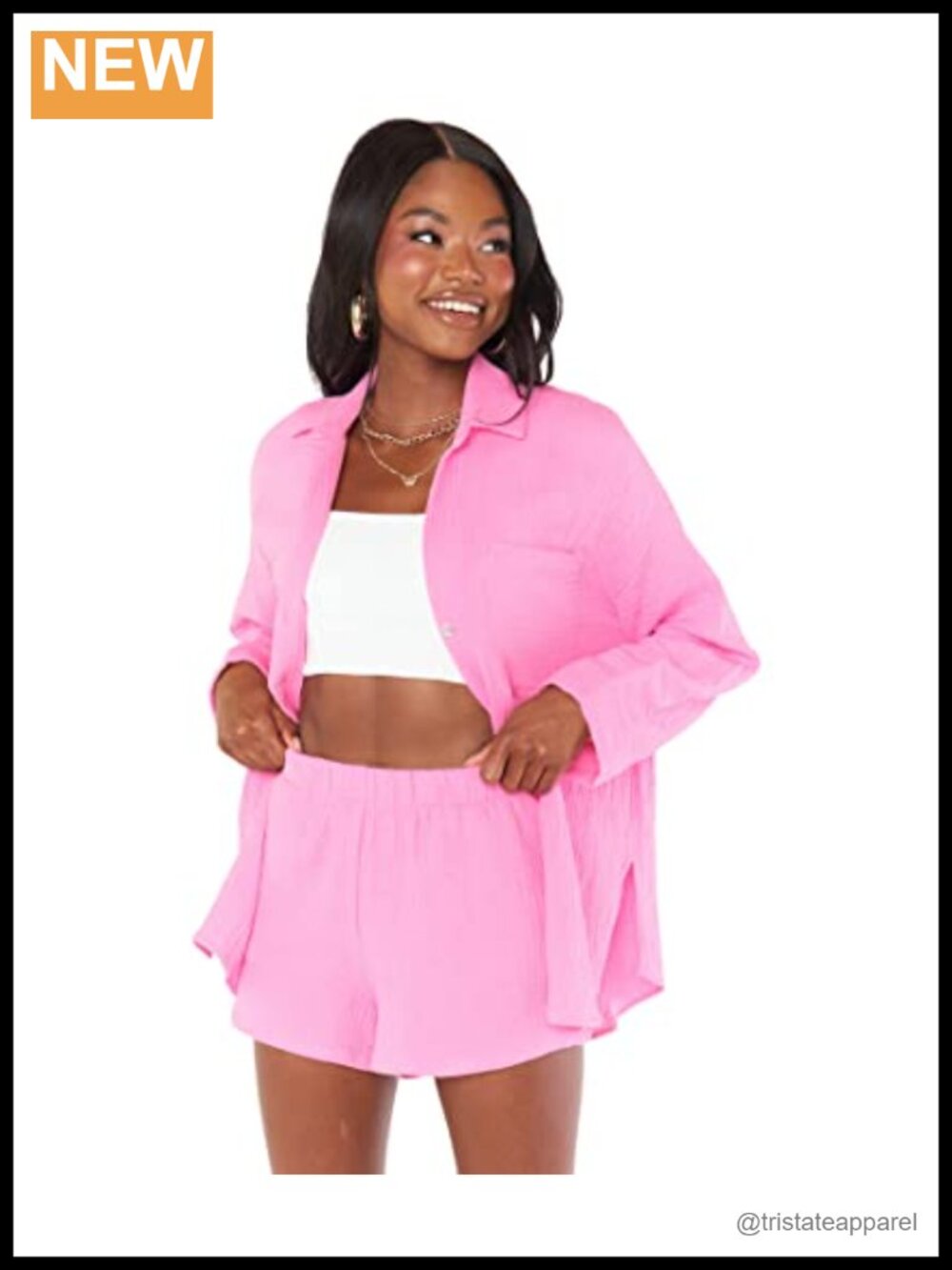 Show Me Your Mumu Oversized Gauze Button-Up Shirt